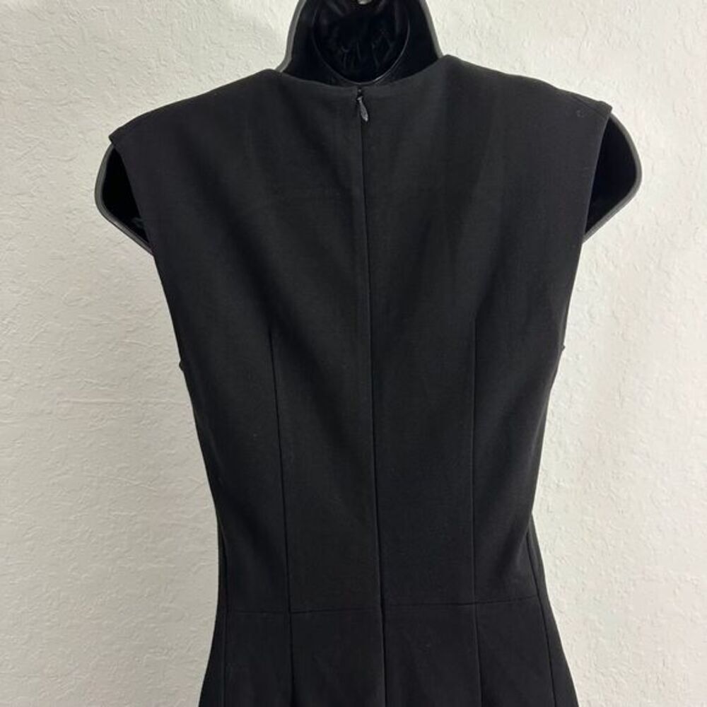 MM. Lafleur Katie Ponte Front Slit Career Sheath Midi Dress Black Size 4 - Picture 5 of 10